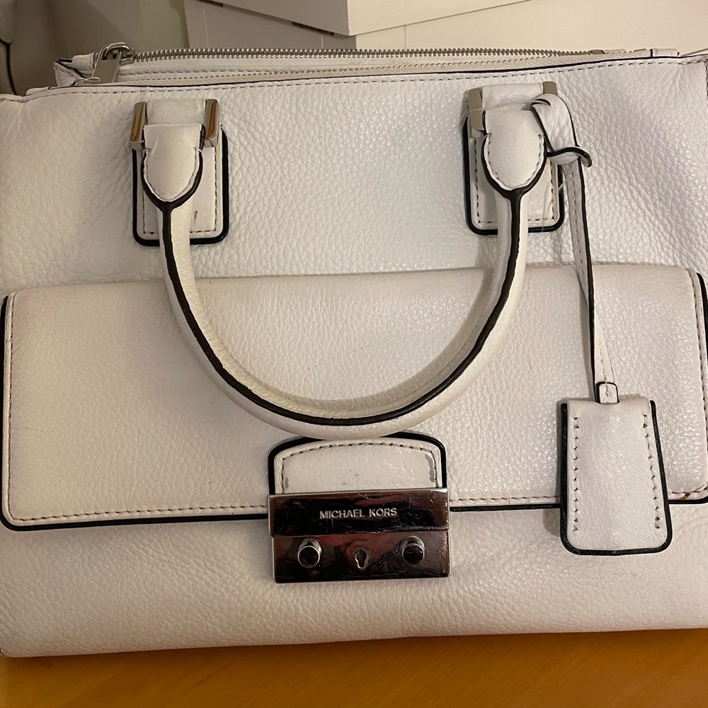 Michael Kors White Satchel